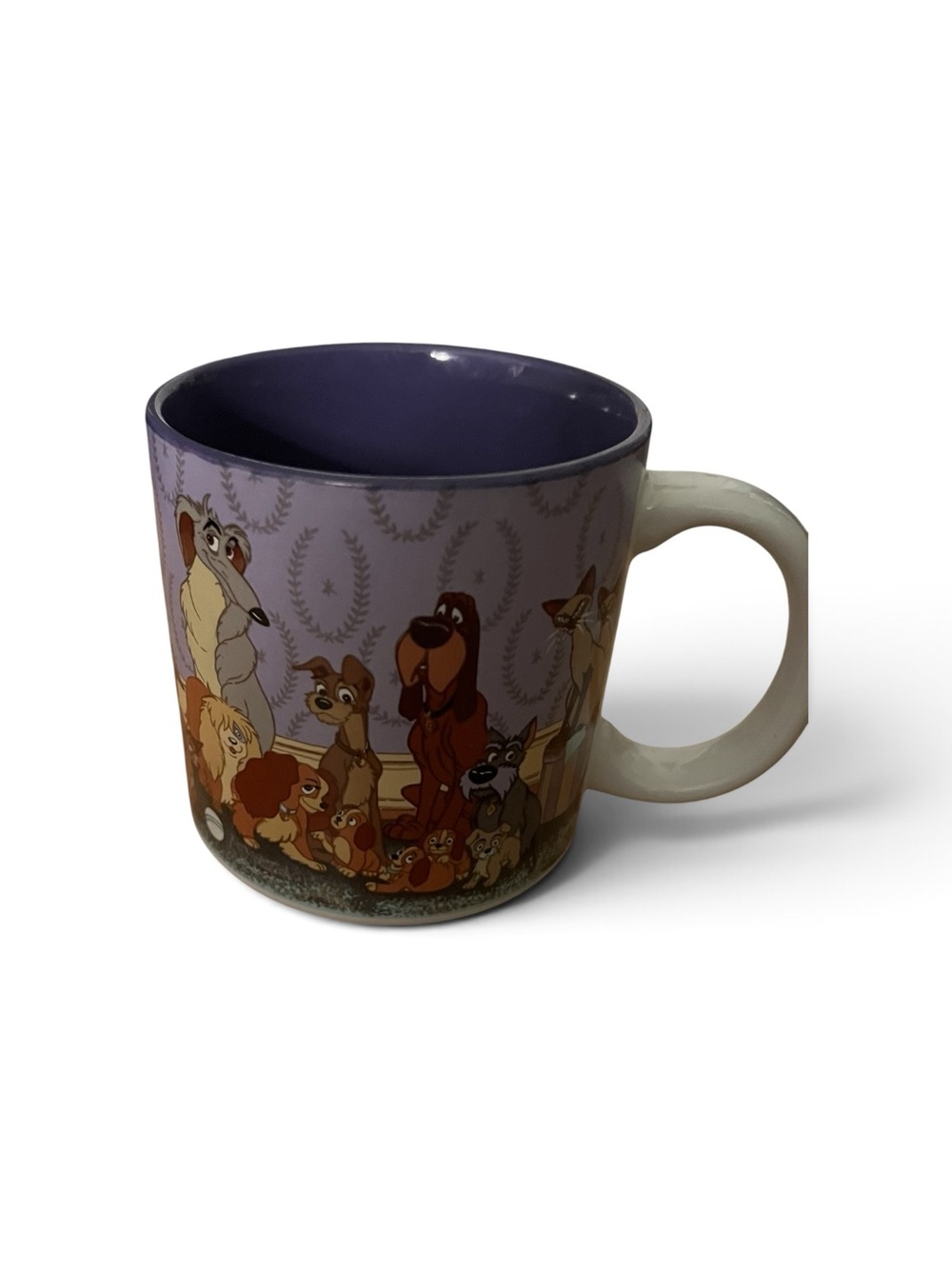 Disney Lavender Exterior with Purple Interior Lady and the Tramp Character Mug